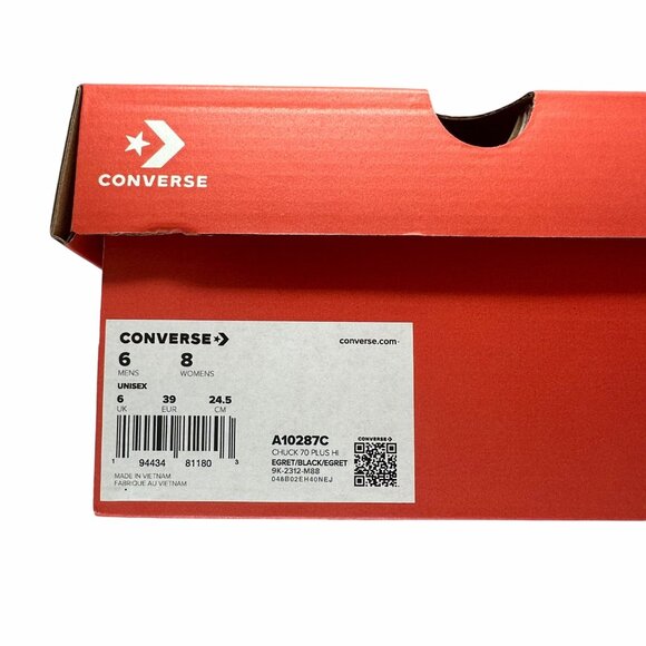 ⭐CONVERSE Chuck 70 Plus Hi Gems Sz 6 Mens Platform Shoes Pearls Sneaker A10287C⭐ - Picture 8 of 9